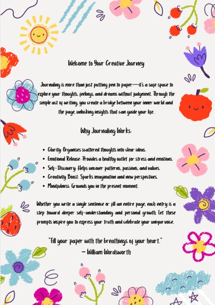 Unlock Your Inner Voice - 50 Inspiring Journaling Prompts for Self Expression